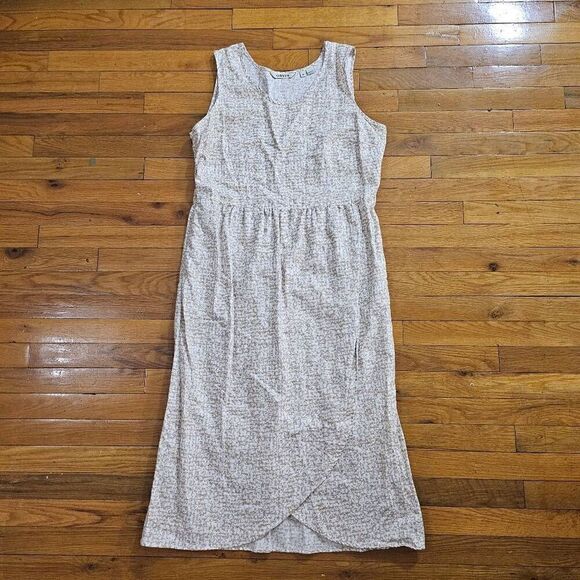 ORVIS Women Linen Blend Midi Dress Size Medium - Picture 4 of 8